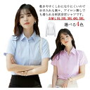 リクルート 半袖 ブラウス シャツ オフィス ワイシャツ インナー 事務服 形態安定 選べる襟 長袖 スーツ 制服 おしゃれ 無地 レディース 白 ビジネス ホワイト 開襟 Vネック 隠すボタン 大きいサイズ OL 春 夏 秋 冬