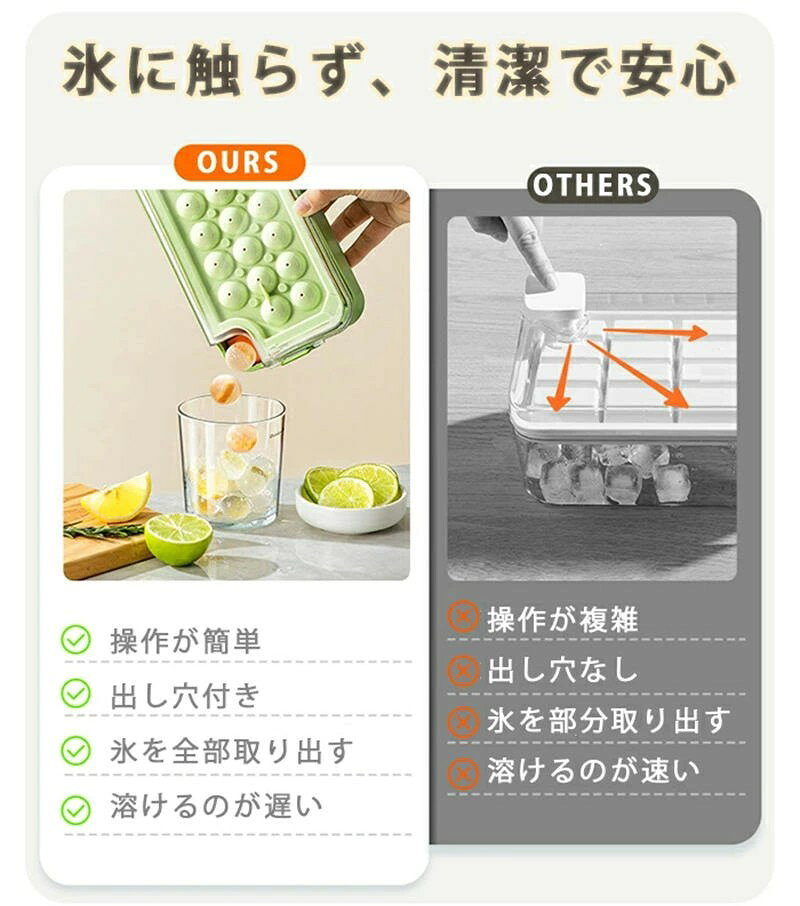 製氷皿 製氷器 まる 丸氷 アイスメーカー 32個 16個 シリコン 蓋付き フタ付 大容...
