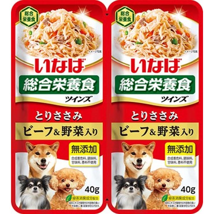 いなば食品ToINSとわささみ＆ビーフ野菜入80g4901133617003ペットペットグッズ犬用品