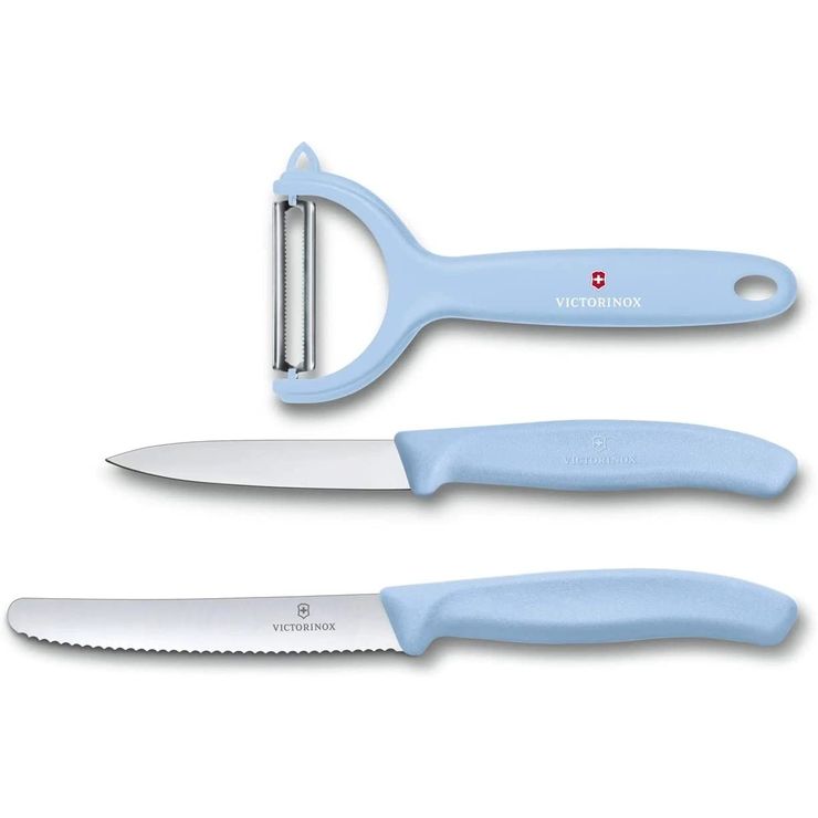 ビクトリノックス Victorinox ナイフピーラーセット 3P ライトブルー 6.7116.33L22 vx-6-7116-33l22 キッチン 日用品 文具 台所用品 調理器具 包丁 ナイフ その他包丁