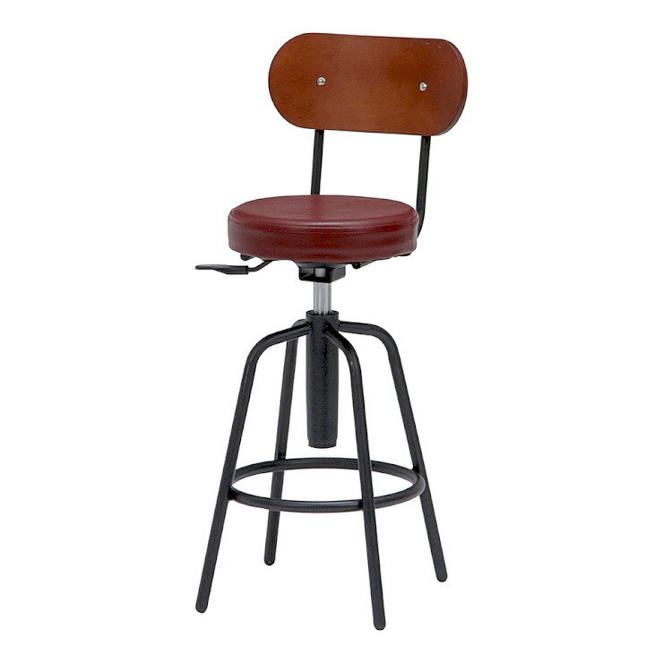 【メーカー直送】 不二貿易 バースツール背付 HK−61201BR HK-61201BR 15188 KNS