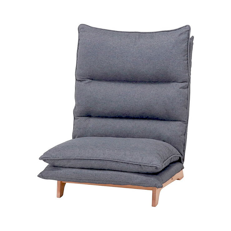 【メーカー直送】 不二貿易 ダブルクッション座椅子 フィット2 1P DGY XY-CR-532 19205 KNS