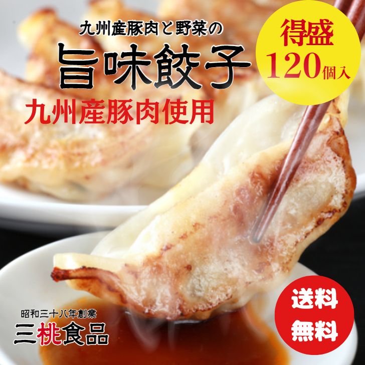 【送料無料】旨味餃子 120個 生餃子 冷凍餃子 国産餃子 美味しい 餃子 国産 ギョーザ パリパリ ぎょうざ 野菜餃子 ニラ 九州 冷凍食品 弁当 おかず 中華惣菜 ビール おつまみ 大容量 取り寄せ お取り寄せ お取り寄せグルメ 美味しい 小分け 夜食 国産豚肉 おいしいお取り寄せのサムネイル