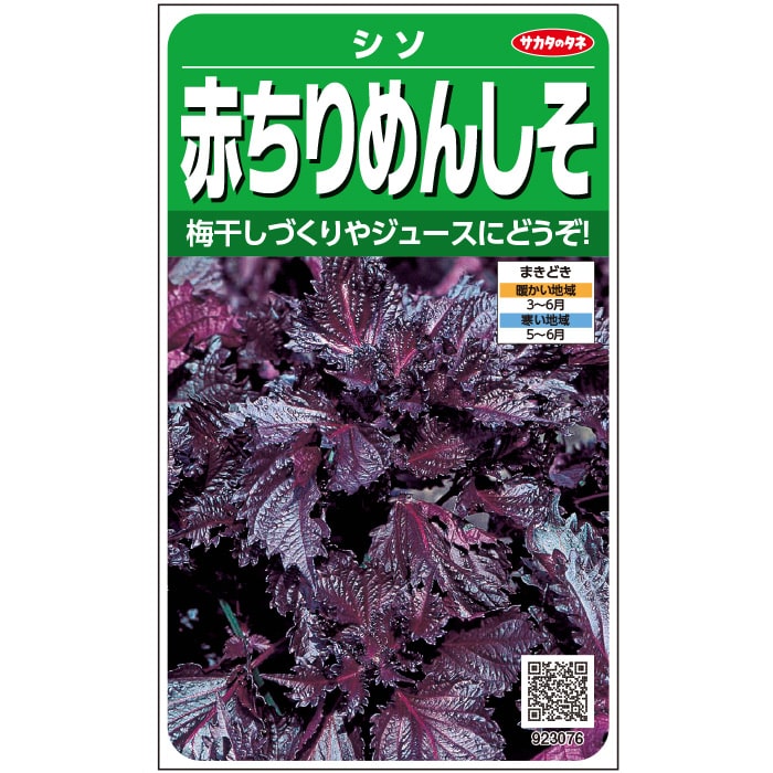 Rakuten - シソ種【　赤ちりめんしそ　】実咲小袋　サカタのタネ
