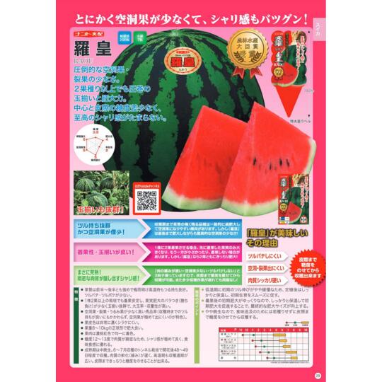 スイカ種【　羅皇　】ナント種苗