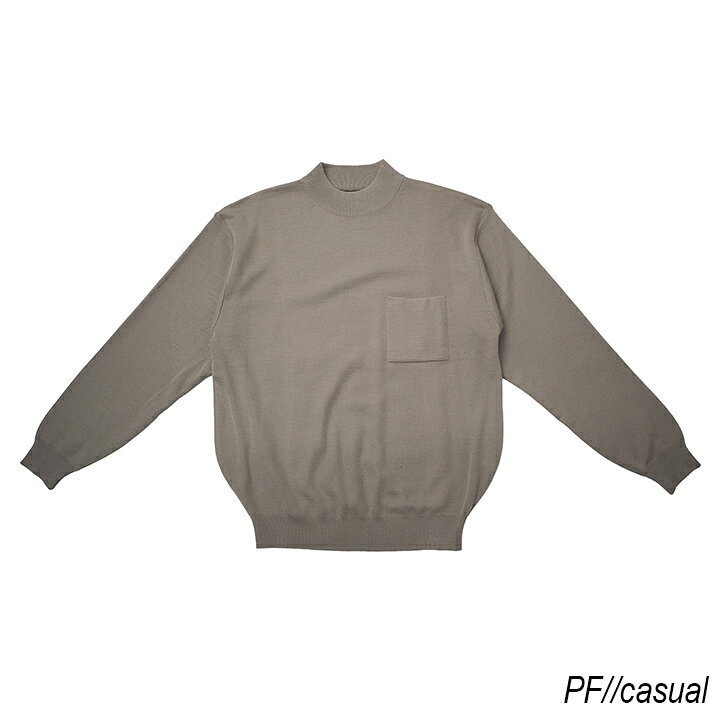 乐天商城 - PF//casual クルーネックセーター【ベージュ】