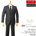 イタリア ロロ・ピアーナ製オーストラリス生地使用Hai Vaseron 秋冬物2ボタンスーツ【グレー杢地 / チェック柄】