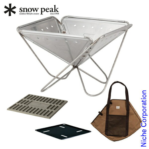 スノーピーク 焚火台Lスターターセット SET-112S たき火 BBQ キャンプ用品 お1人様2点限り