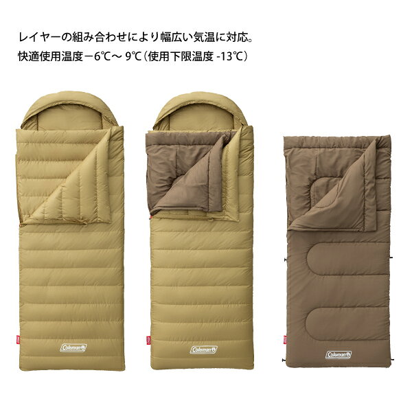 【30日・1日は！枚数限定 最大1,000円OFFクーポン】コールマン シュラフ DSパーカー/C-6 2000039289 寝具 寝袋 封筒型 ダウンシュラフ キャンプ用品 注目商品 mitsuyoshi-10064497 ニッチ・リッチ・キャッチ サンプル画像2