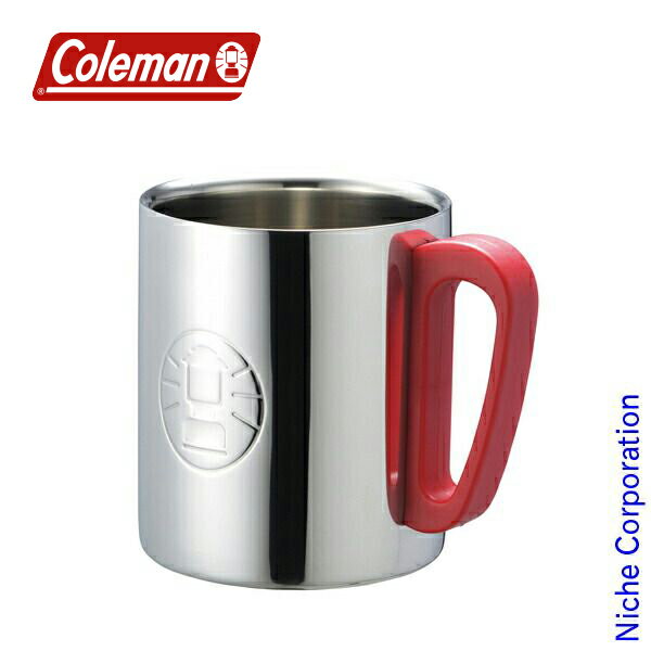 コールマン ダブルステンレスマグ300 (レッド) 170-9484 Coleman コールマン マグカップ コップ キャンプ用品 調理器具 来客用 新生活 売り尽くし 39ショップ キャンペーン 買いまわり