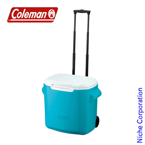 【1日限定！最大1000円OFFクーポン配信中】Coleman コールマン ホイールクーラー 28QT スカイブルー アウトドア クーラーボックス キャンプ ハードクーラー キャンプ用品 売り尽くし 在庫処分