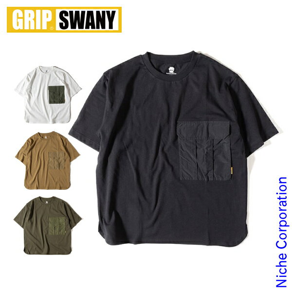 楽天ニッチ・リッチ・キャッチ【即納】グリップスワニー ギアポケットTシャツ 4.0 GRIP SWANY GSC-55 アウトドア Tシャツ キャンプ ウェア 半袖 半そで トップス