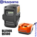 ハスクバーナ バッテリー BLi200X & 充電器 QC500 セット 970448901 967091504 36V リチウムイオンバッテリー 急速充電器