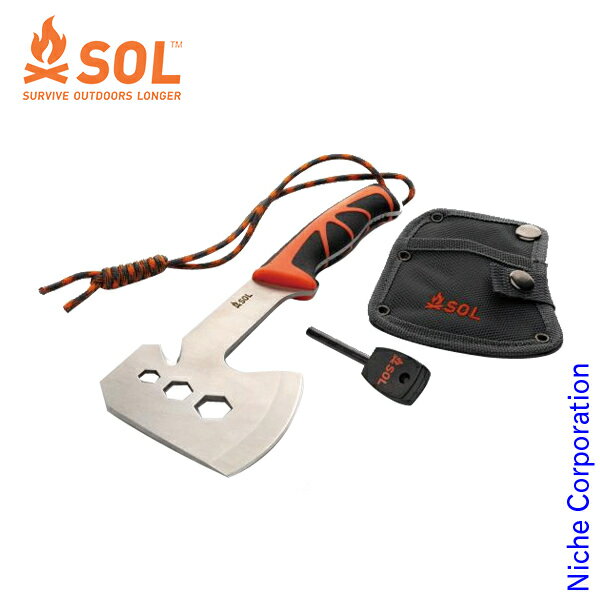 【15日は！枚数限定 最大1,000円OFFクーポン】エスオーエル ストークキャンプハチェット 13860 薪作り おの 手斧 セット 火おこし 薪割り アウトドア キャンプ 多機能