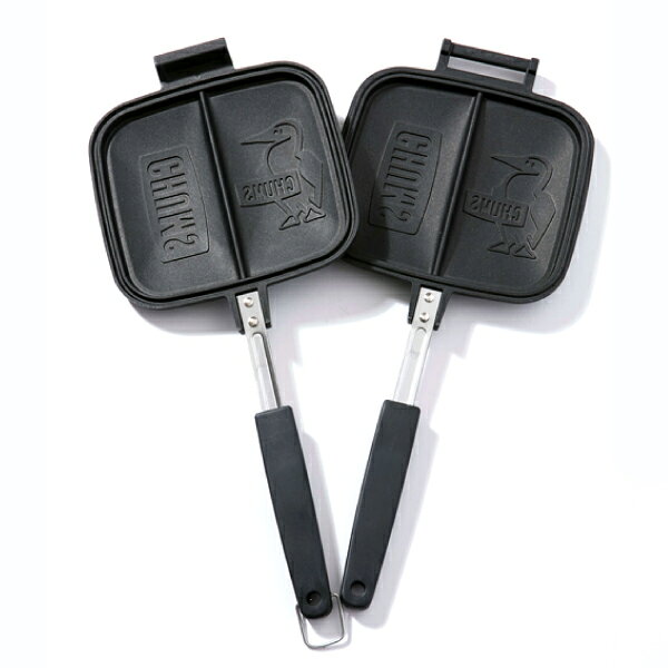 チャムス ダブルホットサンドイッチクッカー 2点セット CH62-1180 アウトドア キャンプ キャンプ用品 ホットサンドメーカー 直火 ガスコンロ 焼印 フッ素樹脂加工 mitsuyoshi-10070957 ニッチ・リッチ・キャッチ サンプル画像3