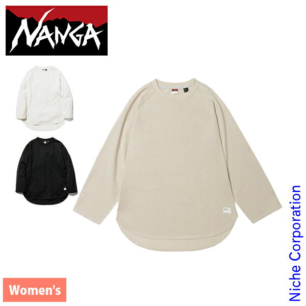 楽天ニッチ・リッチ・キャッチ【30日は！枚数限定 最大1,000円OFFクーポン】ナンガ エコハイブリッド ラグランスリーブ チュニックティー ウィメンズ NW2211-1G216 アウトドア ウェア レディース 長袖 Tシャツ 無地 NANGA 無地T チュニック nocu