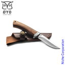 OYO(オヨ) ハリングスカルベットナイフ OY313 アウトドア キャンプ 釣り ステンレス 革 ケース付き
