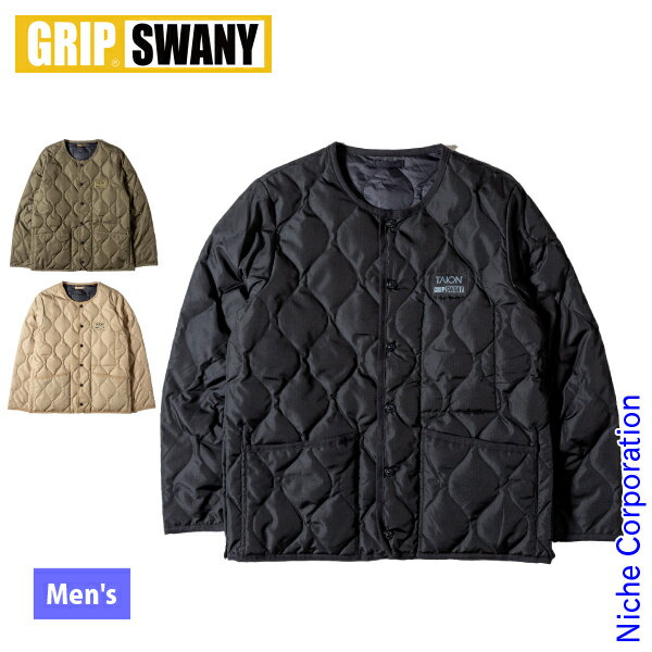 Rakuten - GRIP SWANY(グリップスワニー) TAIONx GRIP SWANY ダウンジャケット TAION-GPS-JK01 アウトドア ウェア アウター メンズ タイオン ジャケット コラボ 注目商品