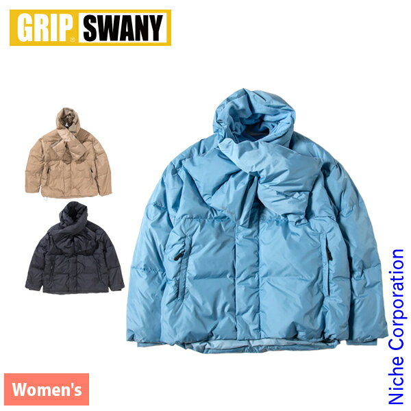 樂天商城 - GRIP SWANY(グリップスワニー) 3ウェイ ダウンジャケット GSWJ-083 アウトドア ウェア 中綿 ジャケット コート レディース ブルゾン ノーカラー マフラー 撥水 撥水加工 ダントツ撥水 女性 注目商品