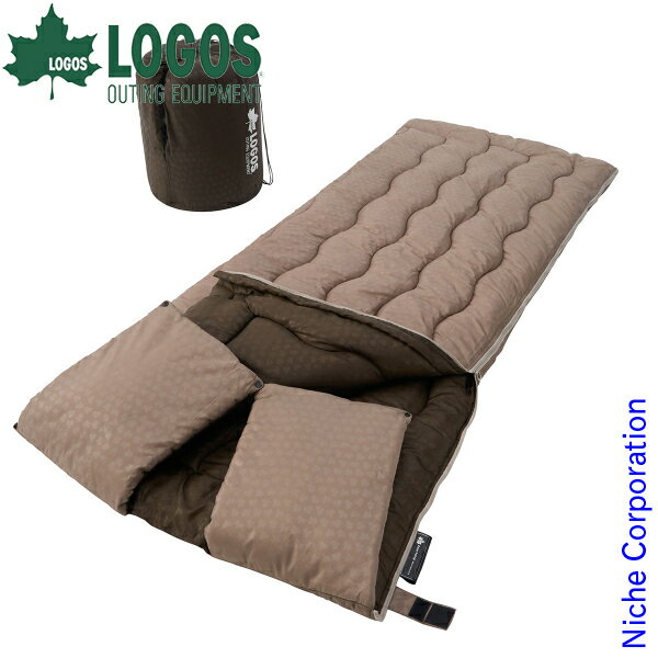 ロゴス シュラフ 抗菌防臭 丸洗いウォーマーシュラフ -6 72600037 寝具 寝袋 封筒型 化繊シュラフ キャ..