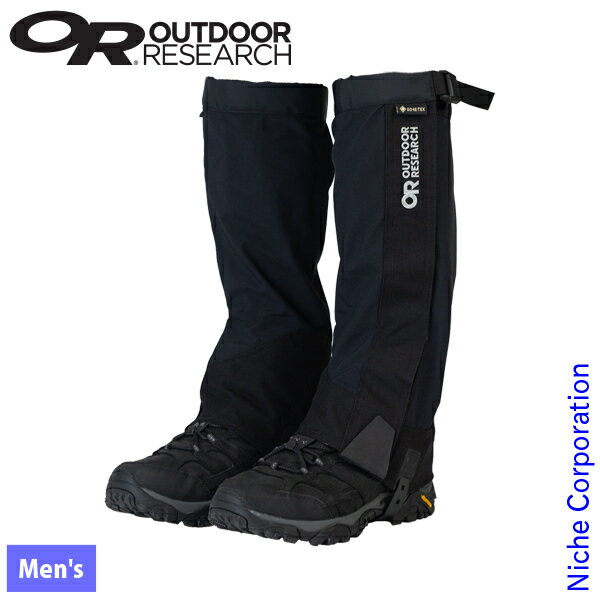 アウトドアリサーチ メンズ クロックゲイター 19846366 アウトドア ウェア アクセサリー ブラック 注目商品 男性 男性用 足 保護 耐摩耗 透湿 防水 防風 甲ストラップ フットウェア ゲイター