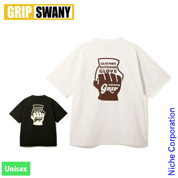 樂天商城 - 【10日は！枚数限定 最大1,000円OFFクーポン】GRIP SWANY(グリップスワニー) グローブ ロゴ Tシャツ GSMCT-117 アウトドア ウェア トップス ユニセックス 半袖