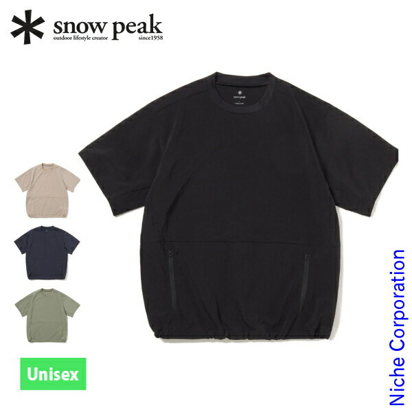 スノーピーク ブリーザブル クイック ドライ Tシャツ CS-26SU015 アウトドア ウェア トップス ユニセックス キャンプ用品 半袖 半袖Tシャツ mitsuyoshi-10075168 ニッチ・リッチ・キャッチ パッケージ画像