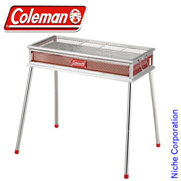 コールマン クールスパイダー ステンレスグリルグランデ (レッド) 170-9430 コールマン coleman アウトドア キャンプ 用品 オートキャンプ 用品 オートキャンプ バーベキュー 焚き火台 焚火台 BBQ 関連品 備長炭 炭 キャンプ用品