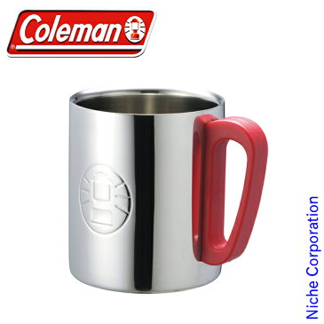 【1,000円OFFクーポン配信中】コールマン ダブルステンレスマグ300 (レッド) 170-9484 Coleman コールマン マグカップ コップ キャンプ用品 調理器具 来客用 新生活