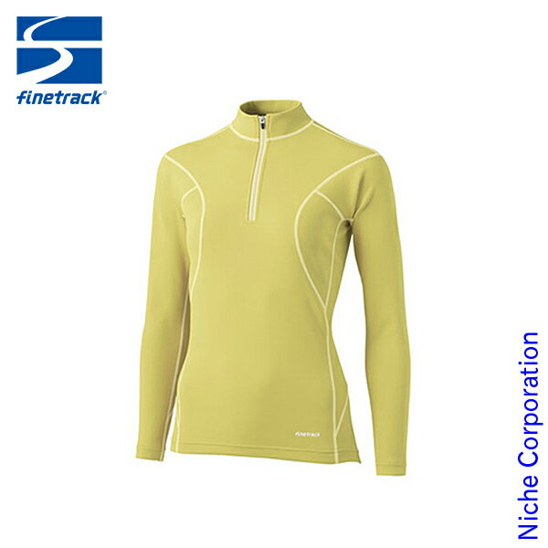 ファイントラック finetrack フラッドラッシュジップネック WOMEN'S (ピスタチオ) [ FWW0122(PT) ] スポーツ アウトドア ウエア レイヤー nocu 秋冬 キャンプ ファッション 本格