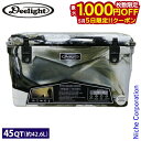 【5日は!枚数限定 最大1,000円OFFクーポン】ディーライト Deelight アイスランドクーラー 45QT デザートカモ DLIGHT394 クーラーボ...