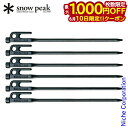 【10日は!枚数限定 最大1,000円OFFクーポン】スノーピーク ペグ ソリッドステーク 30 6本組 R-103-1 キャンプ テント タープ アウトドア ...
