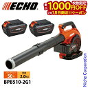 【18日は!枚数限定 最大1,000円OFFクーポン】エコー 50V バッテリーブロワ 2Pバッテリー2個セット・充電器付き BPB510-2G1 ブロア ブロアー ブロワー プラスワンキャンペーン