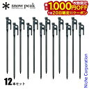 【20日は!枚数限定 最大1,000円OFFクーポン】スノーピーク ソリッドステーク30 12本セット SPK0-NSET-202210B テント キャンプ用品...