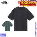 【20日は!枚数限定 最大1,000円OFFクーポン】ザ・ノース・フェイス ショートスリーブエアリーポケットティー NT12447 アウトドア ウェア トップス メンズ カットソー Tシャツ 吸汗速乾 防シワ UVカット 注目商品