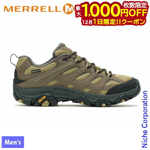 楽天ニッチ・リッチ・キャッチ【1日は！枚数限定 最大1,000円OFFクーポン】メレル モアブ 3 シンセティック ゴアテックス メンズ カンガルー/コヨーテ J500247 アウトドア ウェア 登山靴 山登り メンズ 防水 登山 登山 シューズ 注目商品