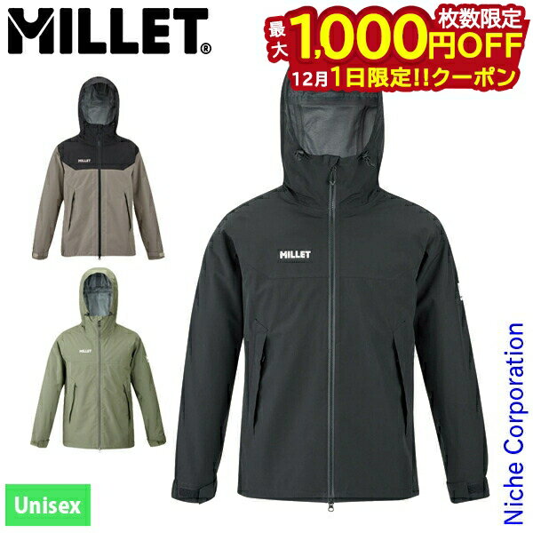 楽天ニッチ・リッチ・キャッチ【1日は！枚数限定 最大1,000円OFFクーポン】ミレー タンペート ジャケット ユニセックス MIV03172 アウトドア ウェア アウター ソフトシェル ウィンドシェル ユニセックス レインジャケット 防水透湿 登山 注目商品