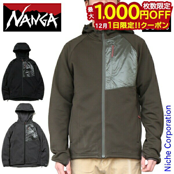 楽天ニッチ・リッチ・キャッチ【1日は！枚数限定 最大1,000円OFFクーポン】ナンガ コーデュラフリースジップパーカー メンズ N1C5 ウェア アウター NANGA アウトドアジャケット nocu 秋冬 注目商品