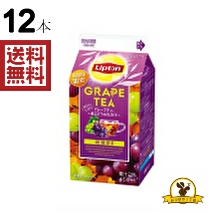 【冷蔵】森永乳業 リプトン グレープティー 〜赤ぶどう＆白ぶどう〜 450ml X12本のサムネイル