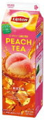 【冷蔵】森永乳業 リプトン ピーチティー ～白桃＆黄桃～ 900ml X12本