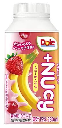 Soft Drinks - 【冷蔵】雪印メグミルク Dole＋NUcy＜ベリー＆バナナ＞230mlX5本
