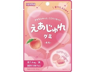 グミ生地に空気を含ませるエアレーション製法と、センターに閉じ込めた果実ジュレを組み合わせることで、軽やかな食感とジューシーな味わいを両立した新感覚グミです。 商品特徴 えあじゅれグミ エアレーション製法による軽やかな食感 センターに果実ジュレを配合 国産果汁使用（もも、ぶどう、ゆず） 女性にうれしい鉄分配合 ハート型のかわいらしい形状