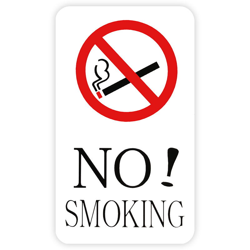 Rakuten - 【メール】東洋マーク NO!SMOKING ステッカー8039