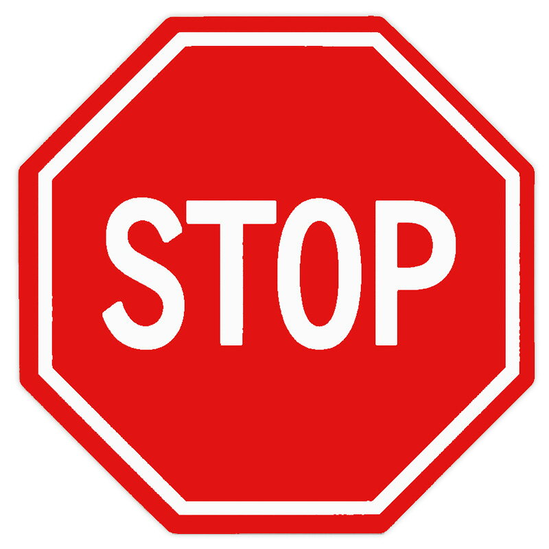 Rakuten - 【メール】東洋マーク STOP ステッカーZ-3514