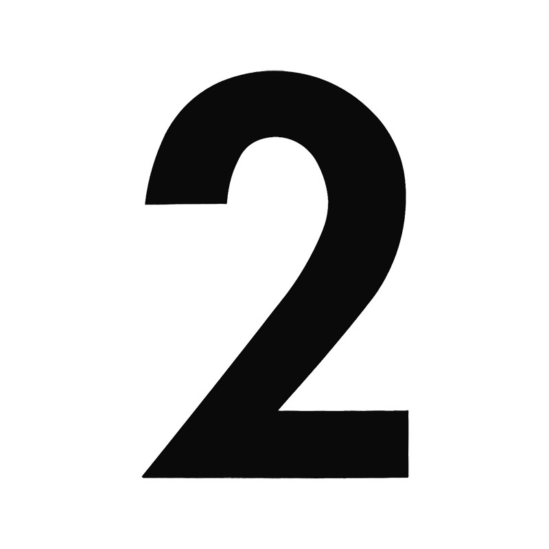 【メール】東洋マーク レーシングゼッケン 小 2 黒 3枚入 ステッカーNRZB13