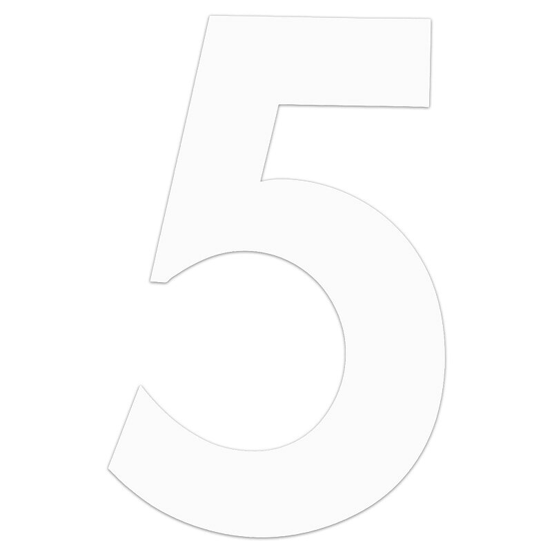 【メール】東洋マーク レーシングゼッケン 大 5 白 3枚入 ステッカーNRZW6