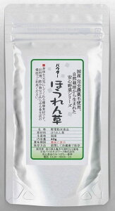 【送料無料】野菜パウダー「ほうれん草」40g　栽培期間中農薬完全不使用育てられた元気野菜ホウレンソウパウダー　【メール便（ネコポス）配送】ポスト投函 国産