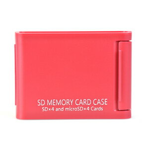 ［ケンコー・トキナー］SDメモリーカードケースAS　4枚収納レッド(2)