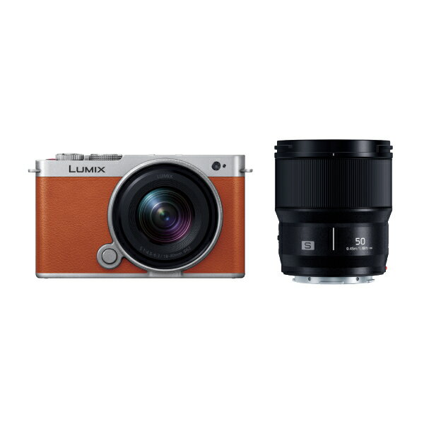 【10年間保証付き】[パナソニック] LUMIX DC-S9W-D ダブルレンズキット キャメルオレンジ(2)