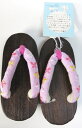 子供下駄 女の子下駄 可愛い刺繍柄 子供浴衣下駄 ADKG-18.0C 子供履物 サイズ18.0cm